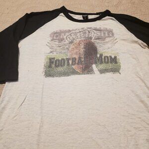 Football Mom Vintage Soft raglan sleeve t-shirt